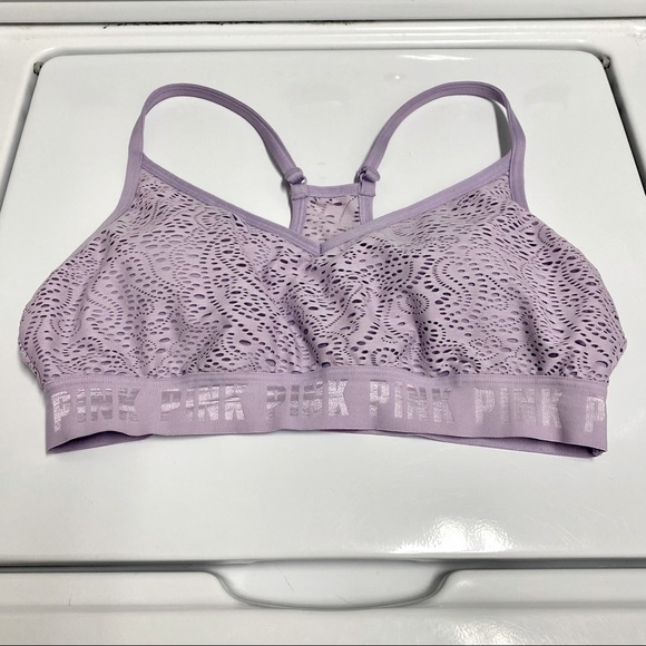 PINK Victoria's Secret Other - Victoria’s Secret PINK - Large Sports Bra, purple, removable cup inserts